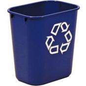 View: 2955-73 Deskside Recycling Container, Small with "We Recycle" Imprint Pack of 12 Pails